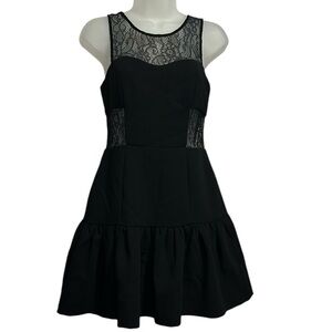 BCBGeneration Womens Sz 2 Black Lace Dress